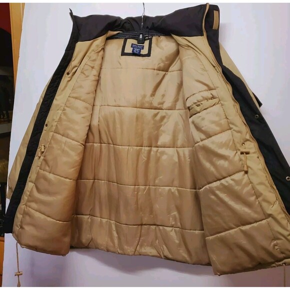 John Blair Men’s Parka Coat 3XL TL Hoodie Chestnut 7 Pockets Full Zip Hook &Loop - Picture 3 of 16